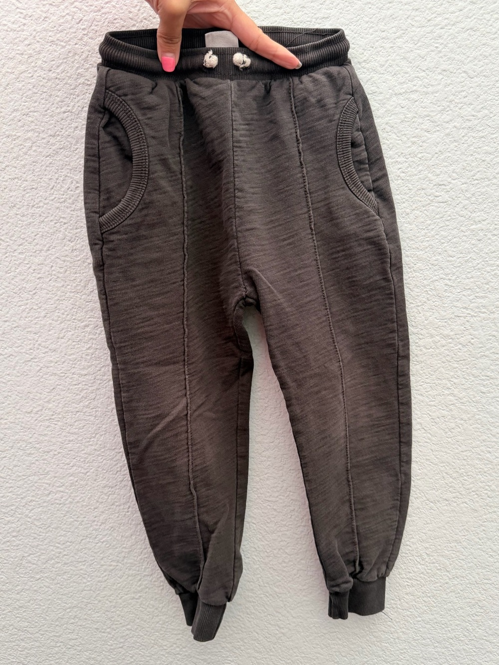 Zara Kids Quilted Jogger Sweats- Charcoal Gray